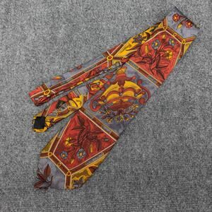 VTG FENDI Cravatte Tie Red Blue Yellow